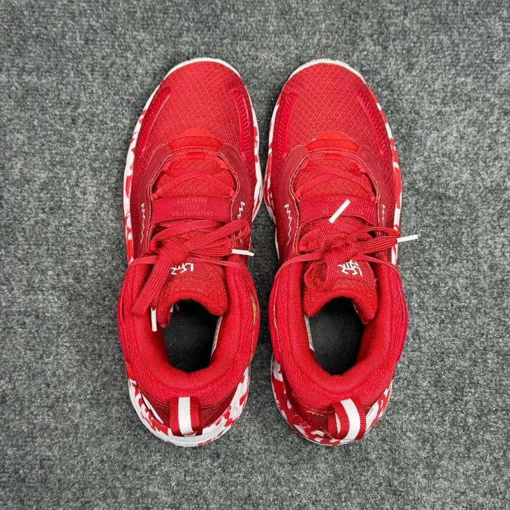 Adidas DON Issue 3 Basketball Shoes Mens 10 Team Power Red Paint Smudge Athletic